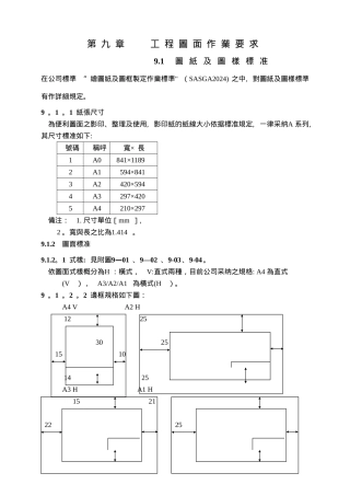 工程图面要求