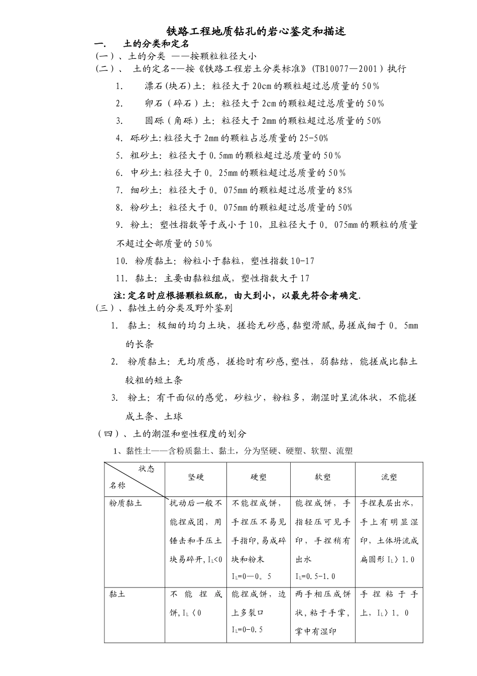 工程地质岩心的鉴定和描述_第1页