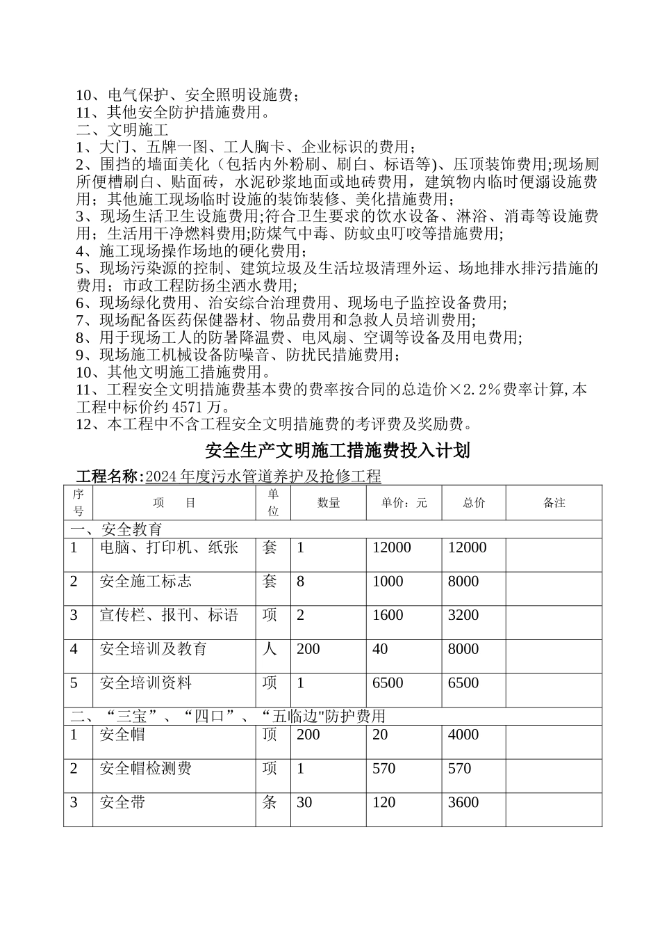 工程安全防护措施费用使用计划报审表_第2页