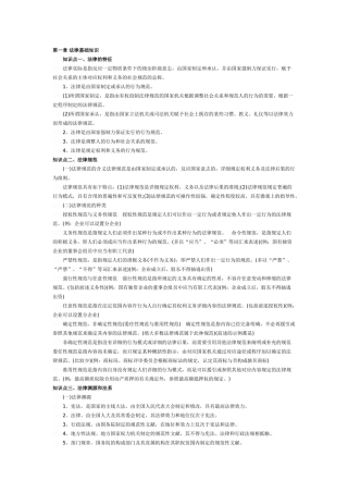 2025年注会复习经济法知识点法律基础知识