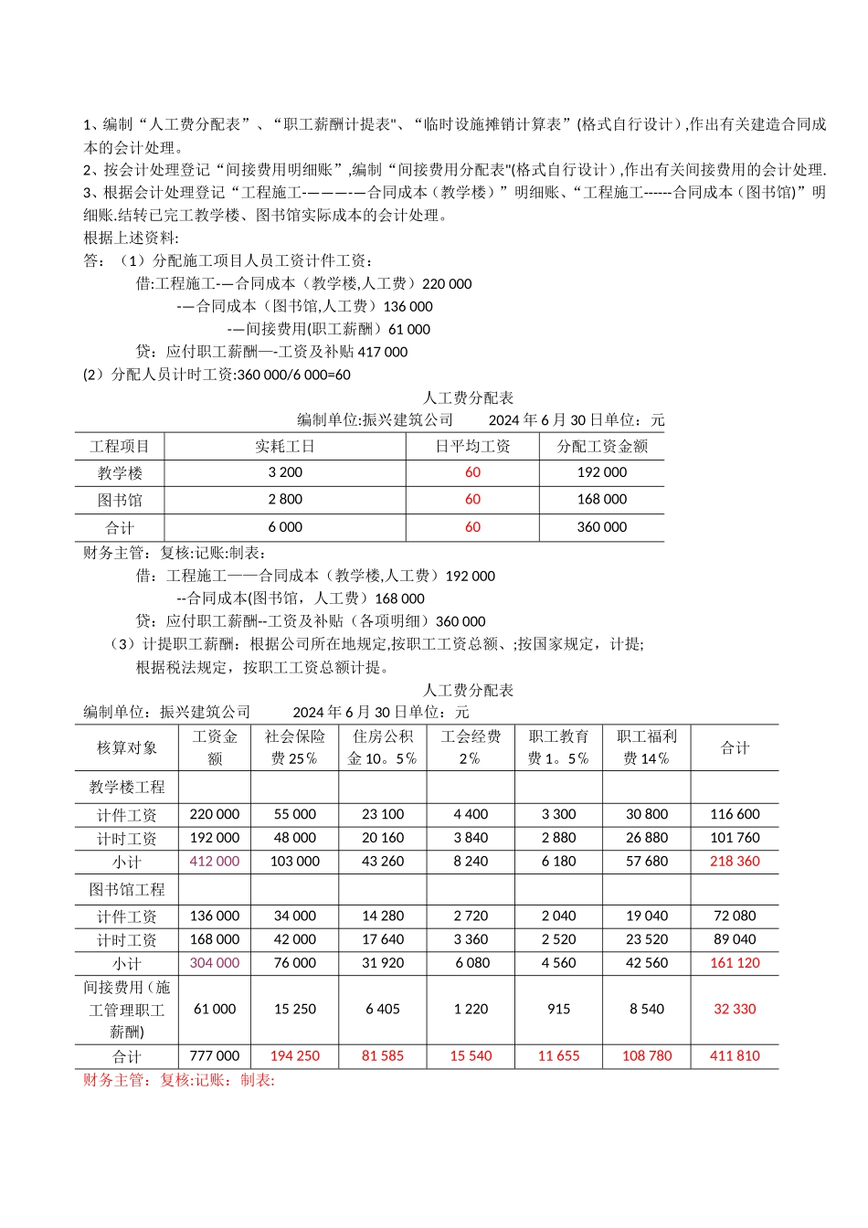 工程成本核算实训_第2页