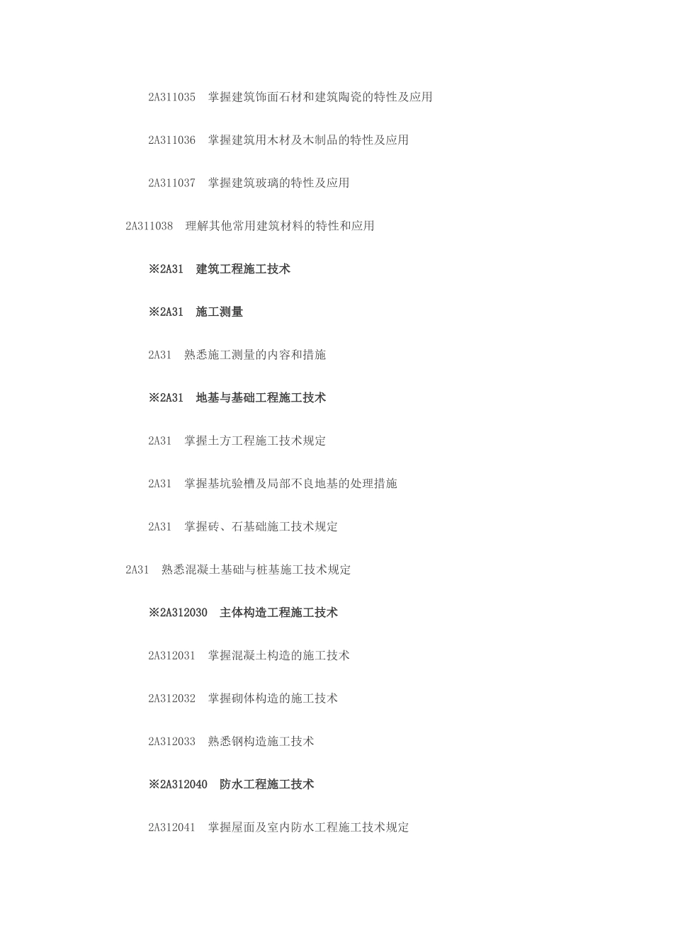 2025年二级建造师《建筑工程专业》考试大纲_第2页