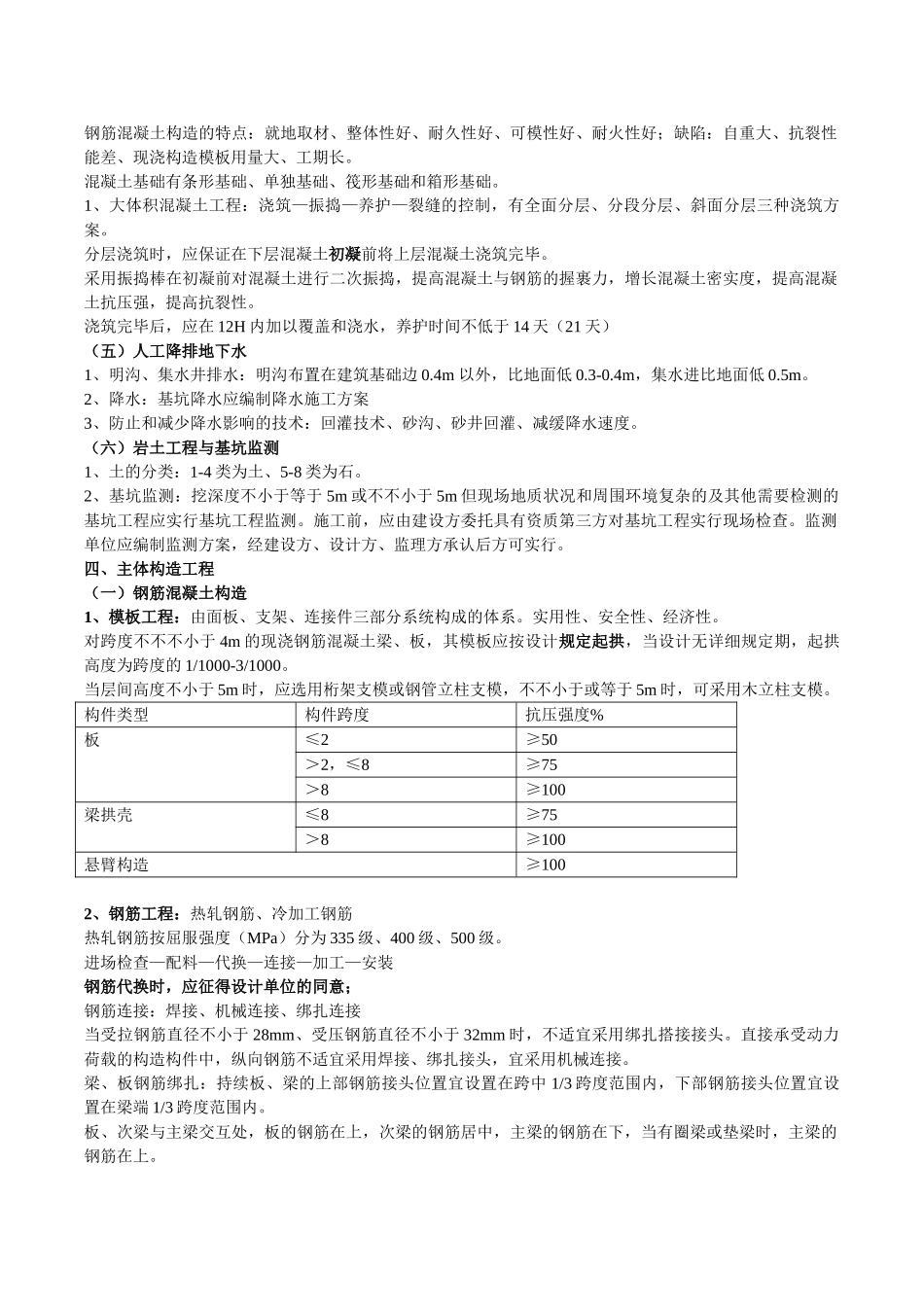 2025年二级建造师建筑工程实务复习重点_第3页