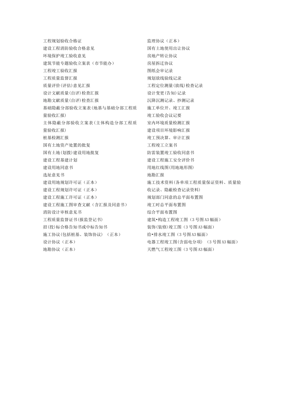 2025年交档建筑工程资料归档范围含清单竣工图规范验收申请_第2页