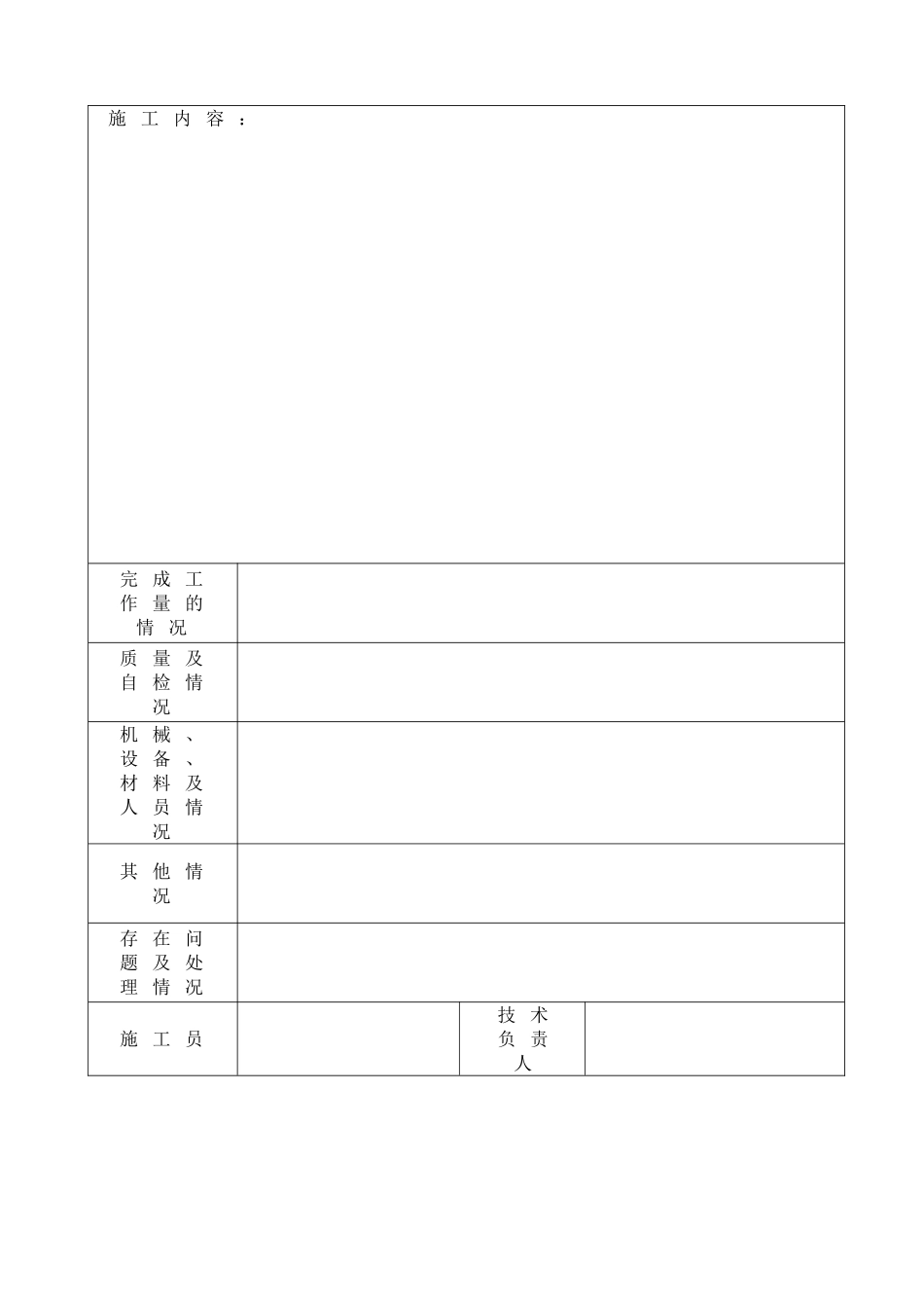 工程施工日志封面_第2页