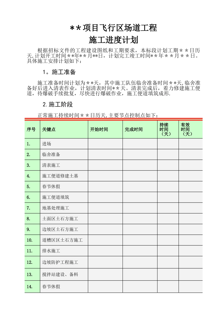 工程施工计划样本_第1页