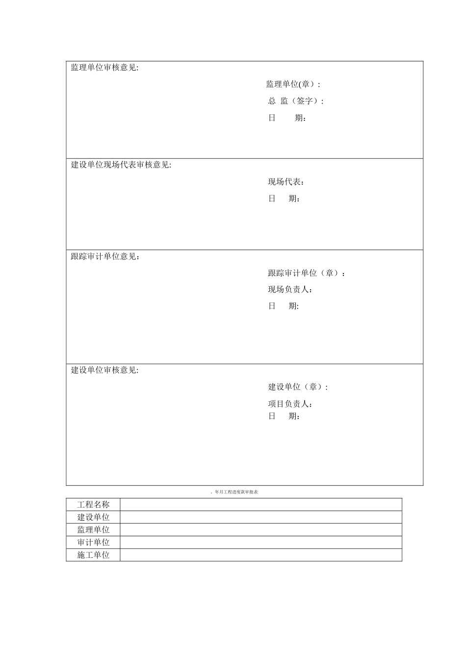 工程施工进度款申请表_第3页