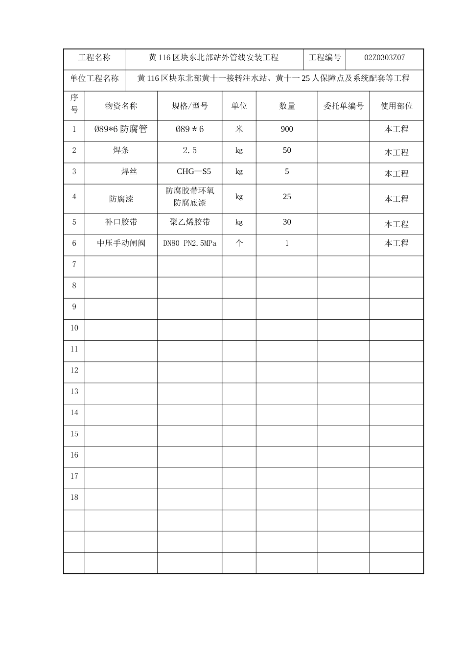 工程材料构配件设备报审表_第2页