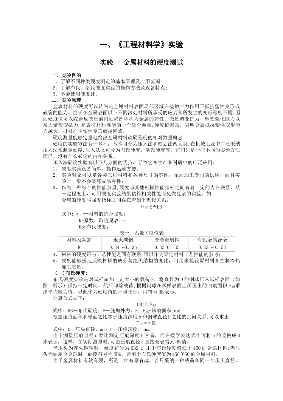 工程材料硬度实验_第1页