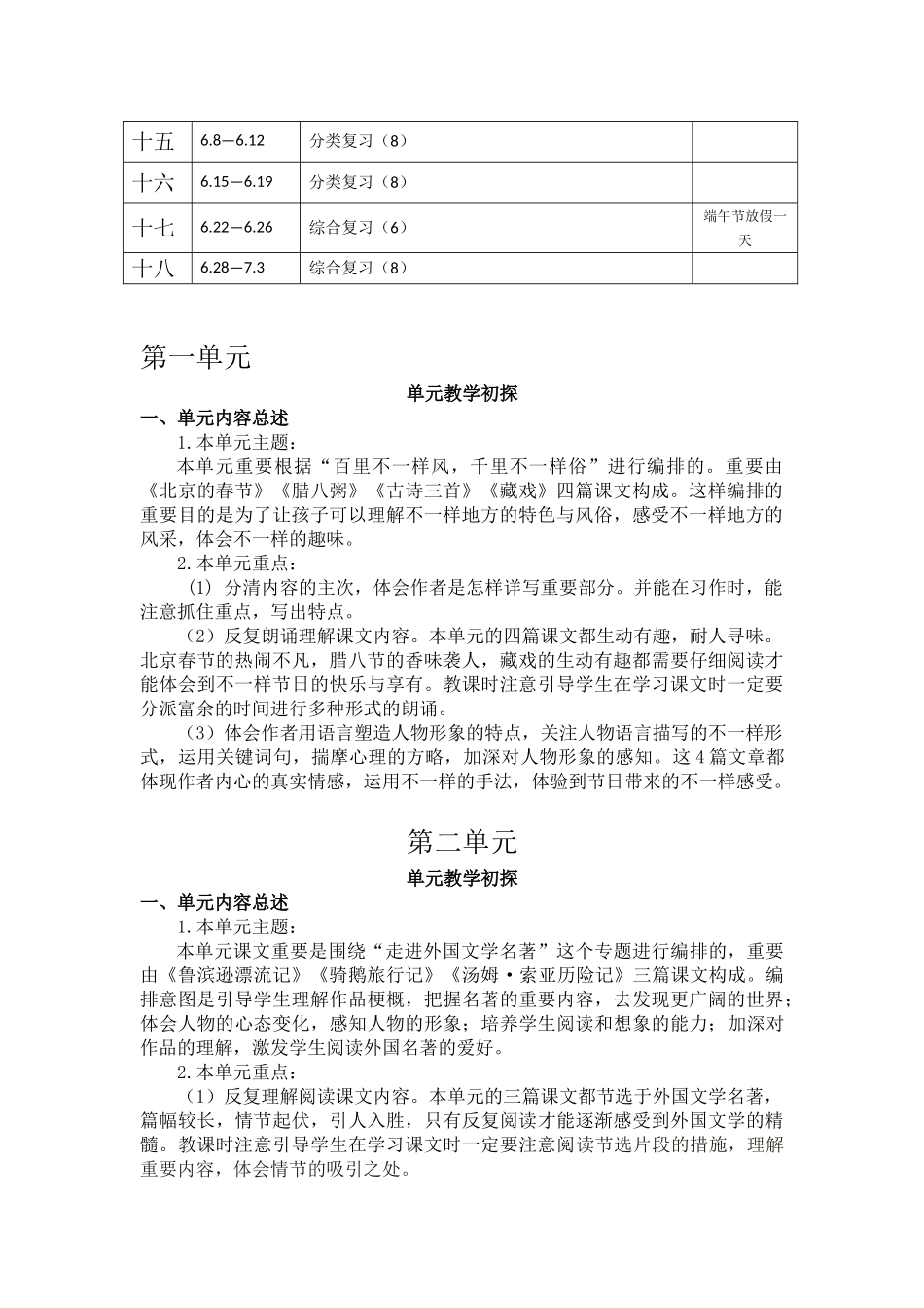 2025年部编版小学语文六年级下册优秀教案全册_第2页