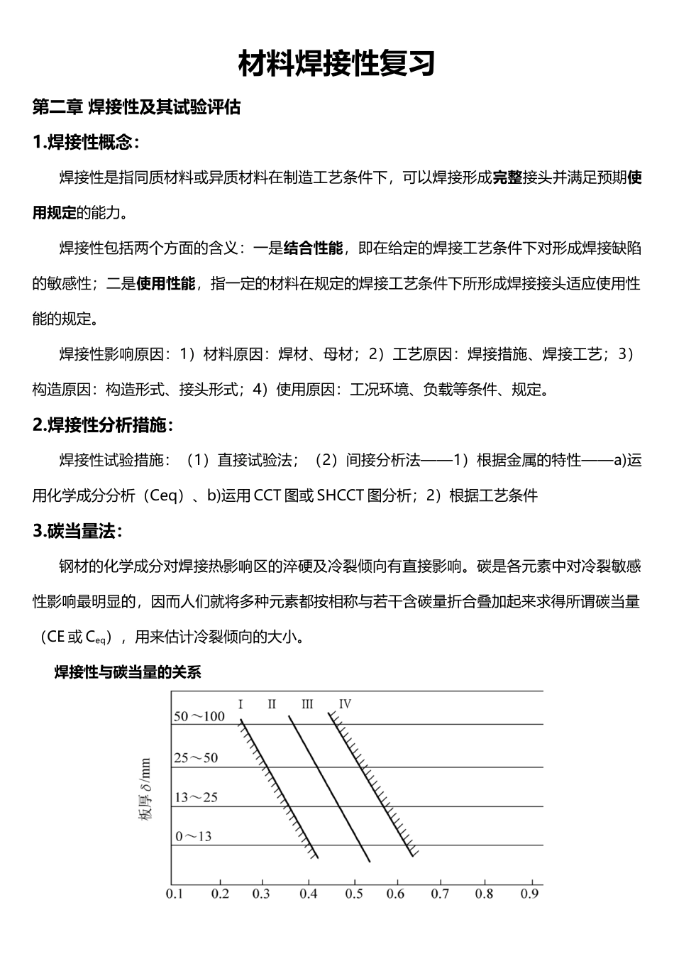2025年材料焊接性知识点整理_第1页