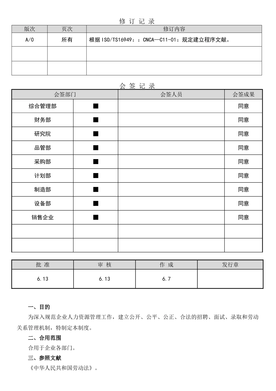 2025年人员招录l流程及劳动关系管理制度_第1页