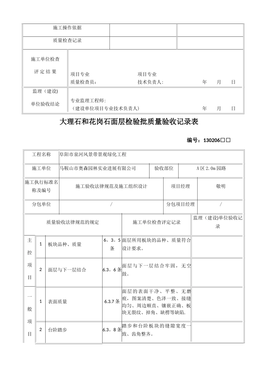 工程碎石垫层和碎砖垫层检验批质量验收记录表_第3页
