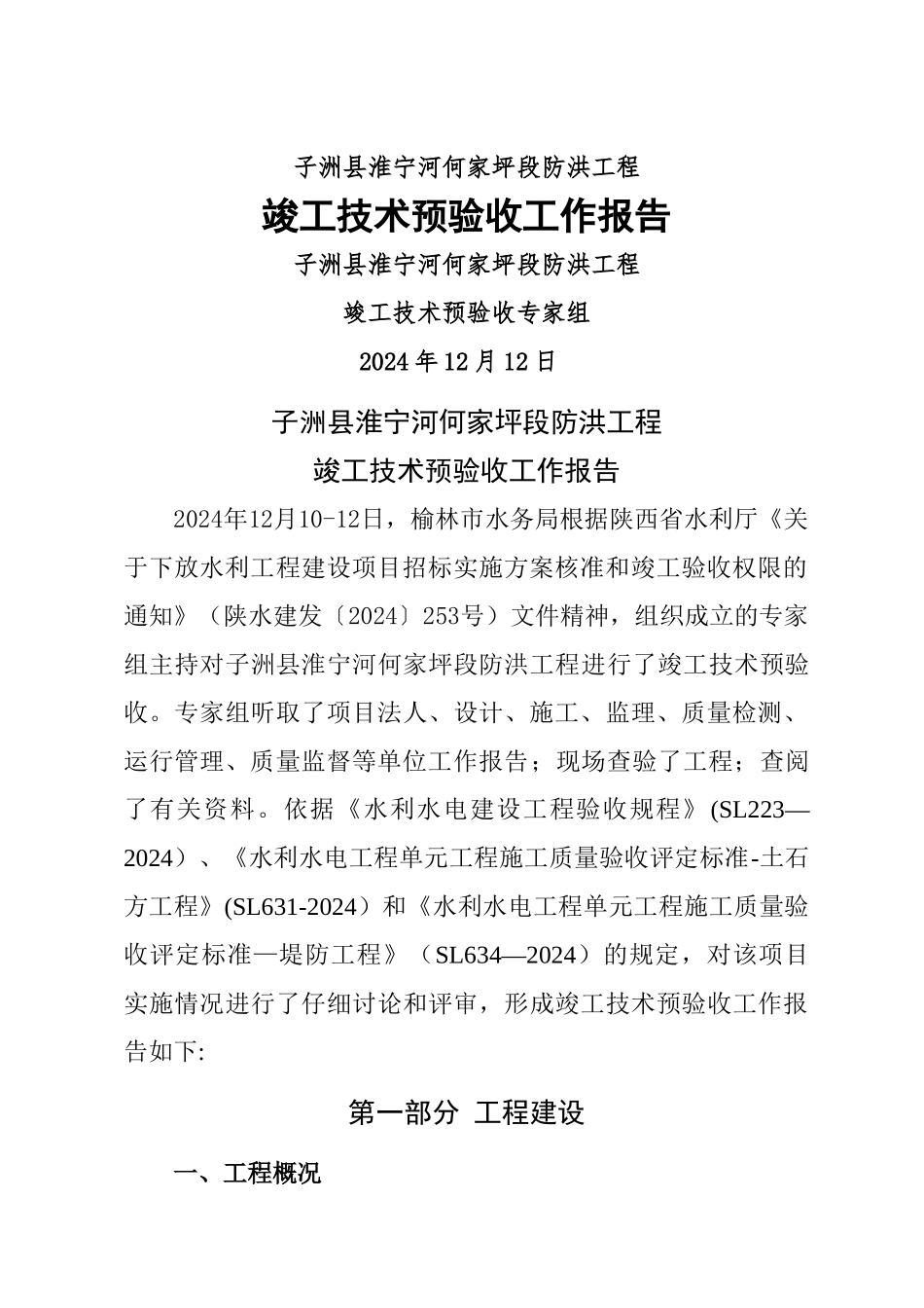 工程竣工技术预验收报告_第1页