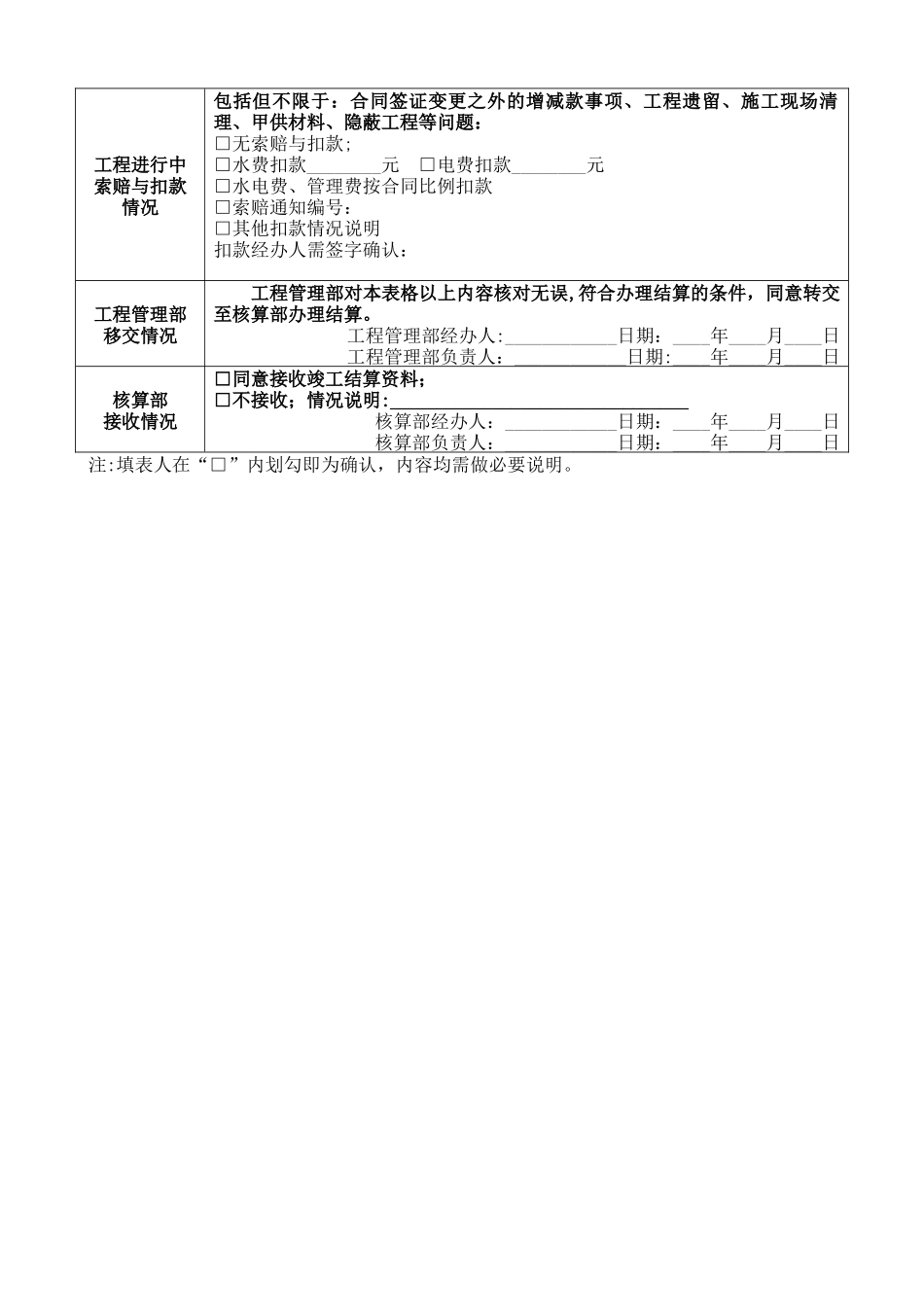 工程竣工结算资料移交清单_第2页