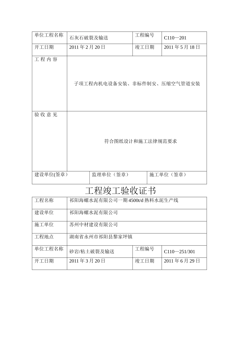 工程竣工验收证书_第2页