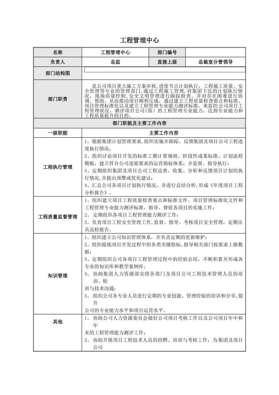 工程管理中心职责_第1页