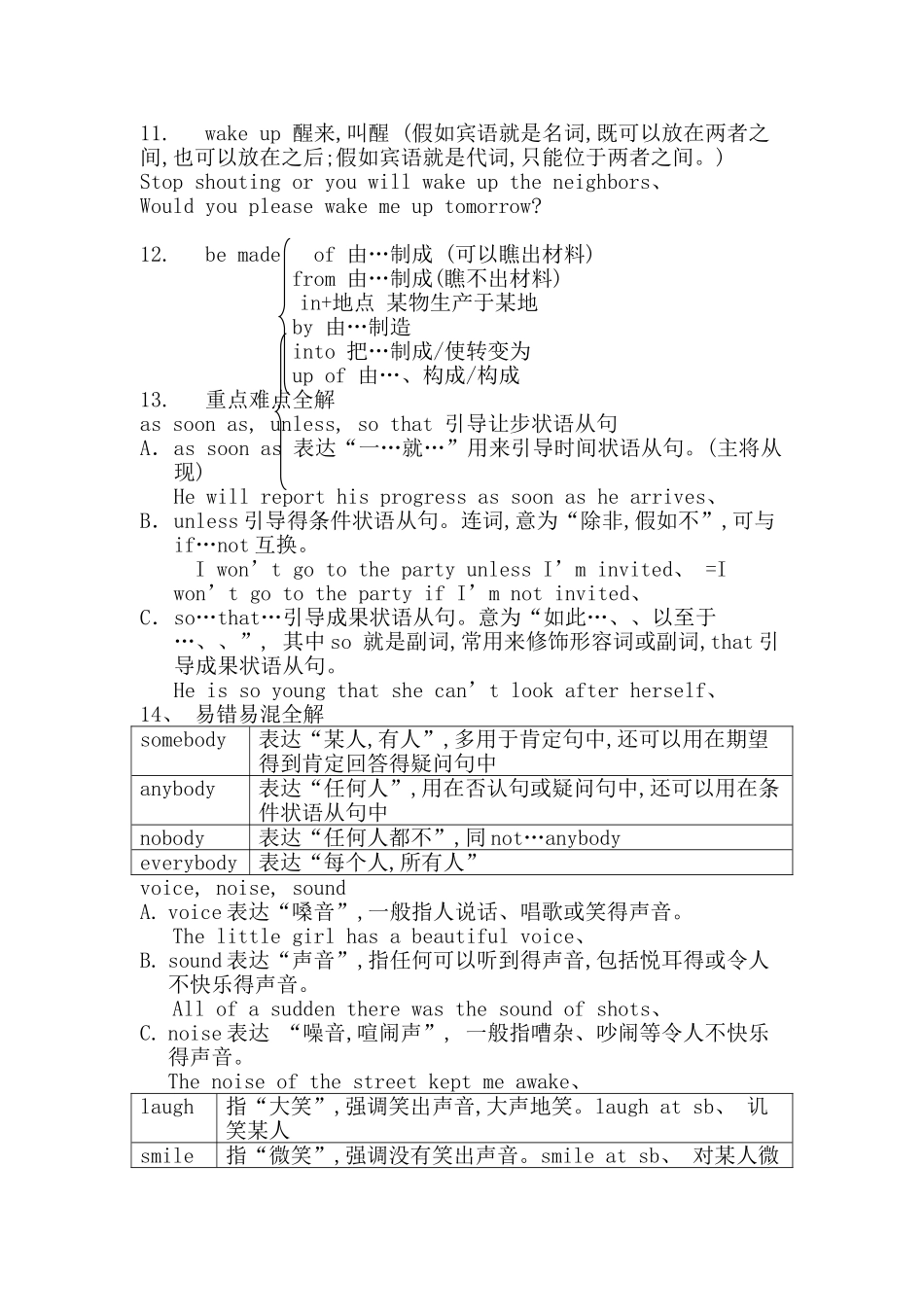 2025年人教版八年级英语下册第六单元知识点_第3页