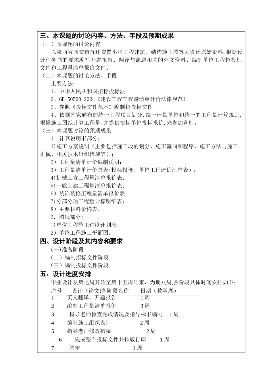 工程管理毕业设计开题报告_第2页