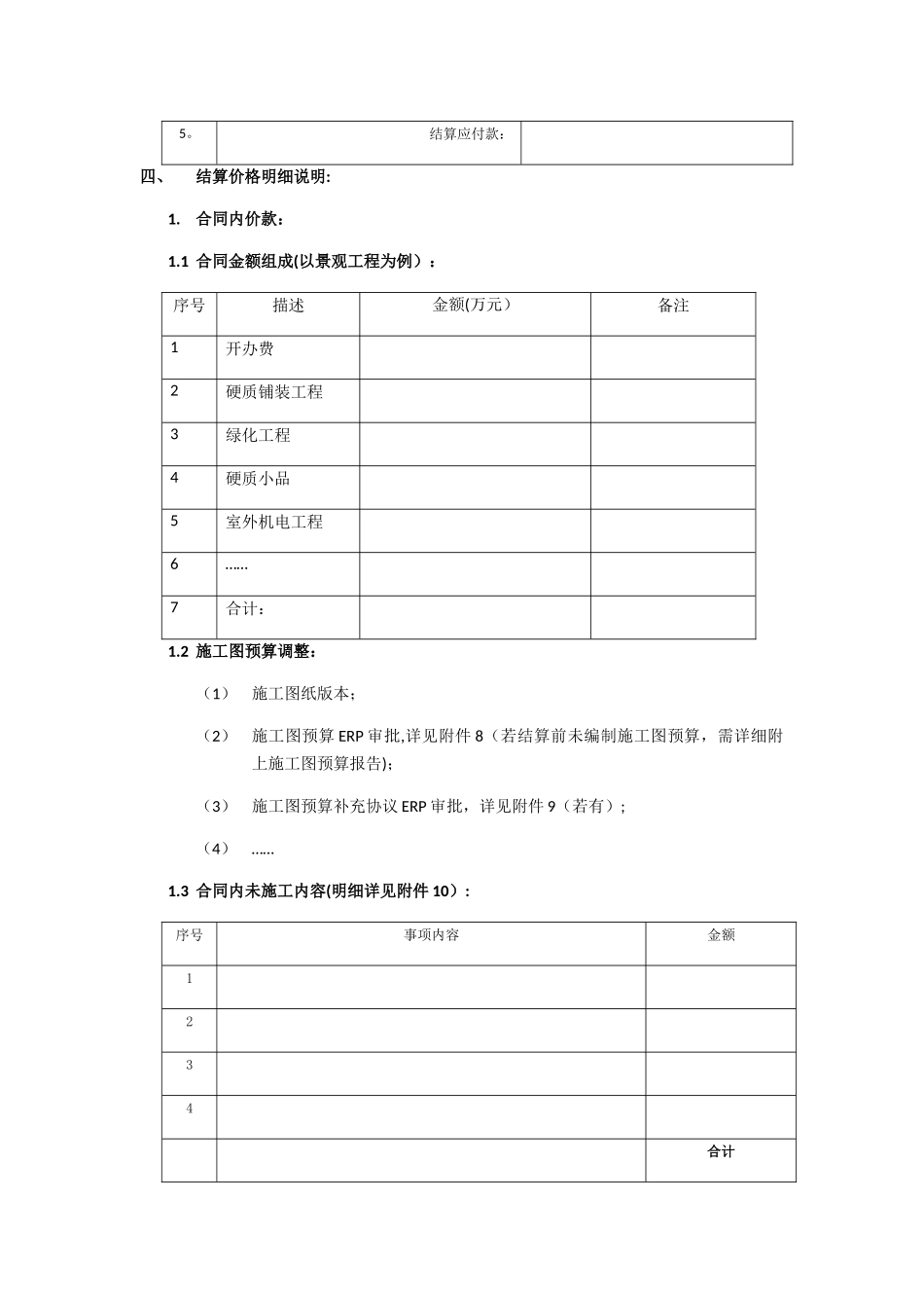 工程类合同结算报告模板_第3页