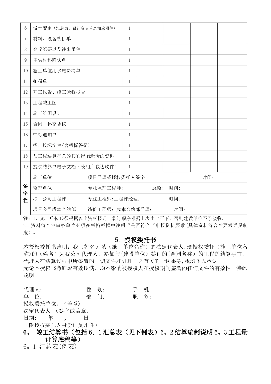工程结算书模板_第3页
