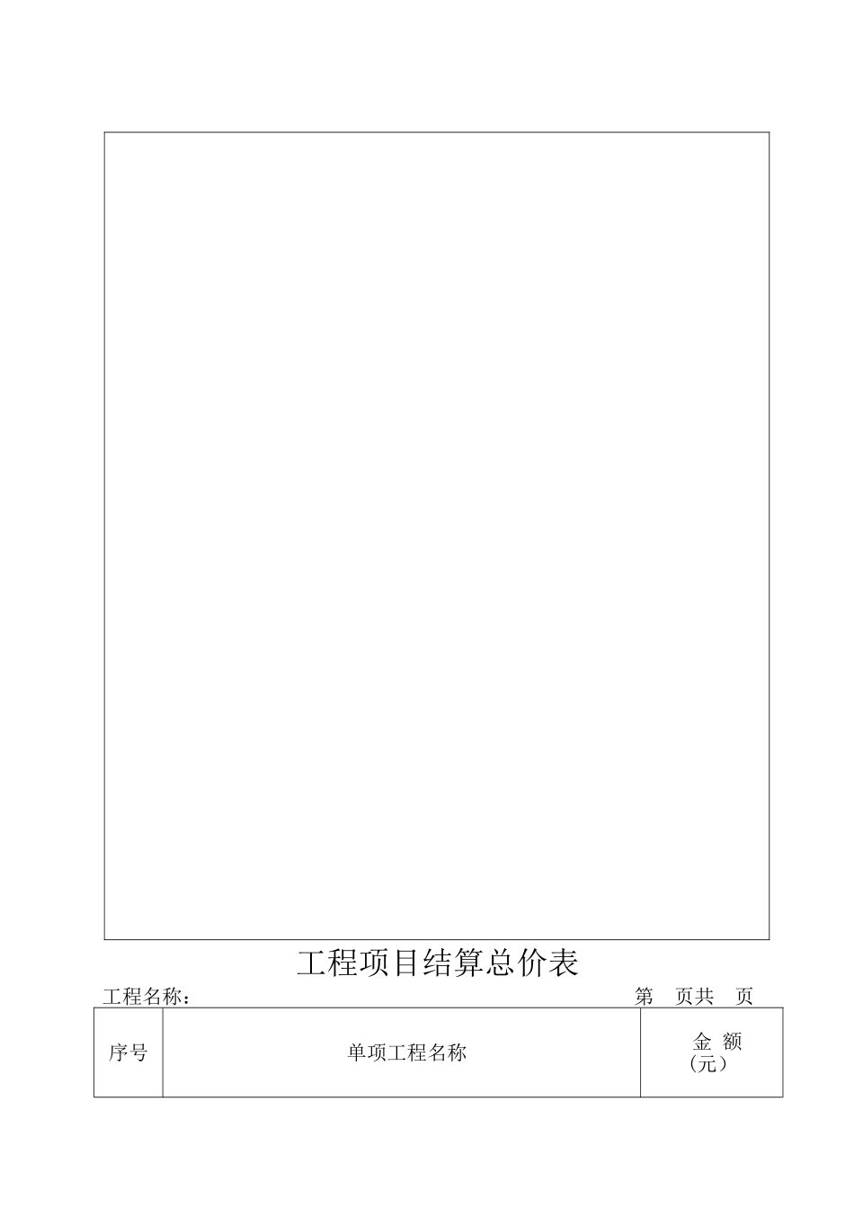 工程结算规范表格_第2页