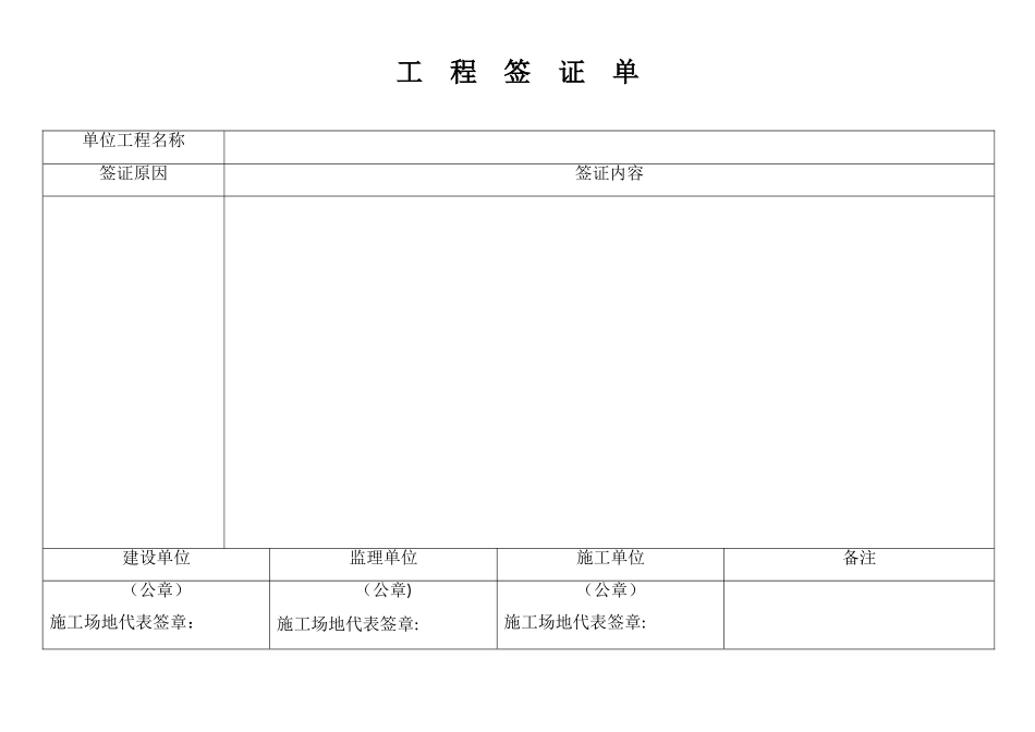 工程联系单+签证单样板_第2页