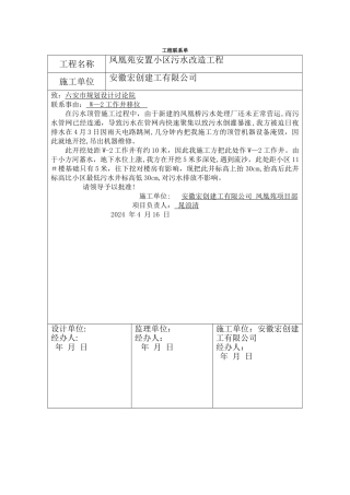 工程联系单范本