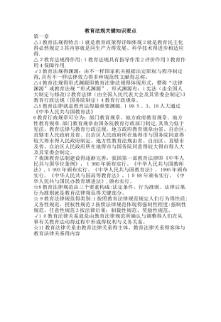 2025年高等教育政策法规核心知识点