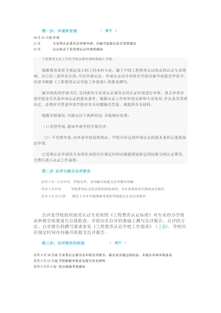 工程认证的程序