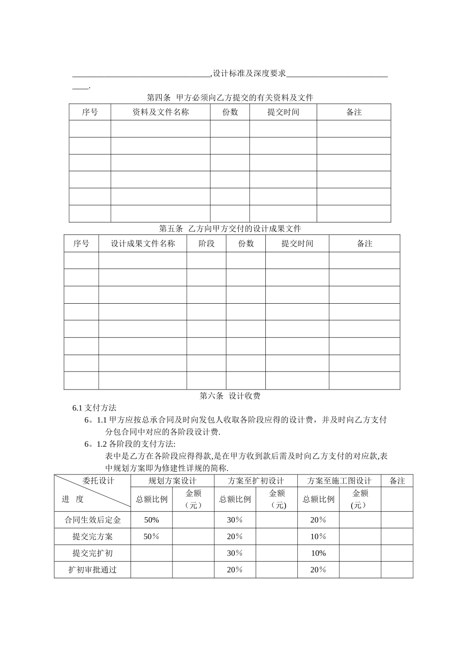 工程设计分包合同模板_第2页