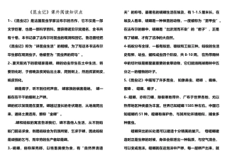 2025年昆虫记知识点归纳