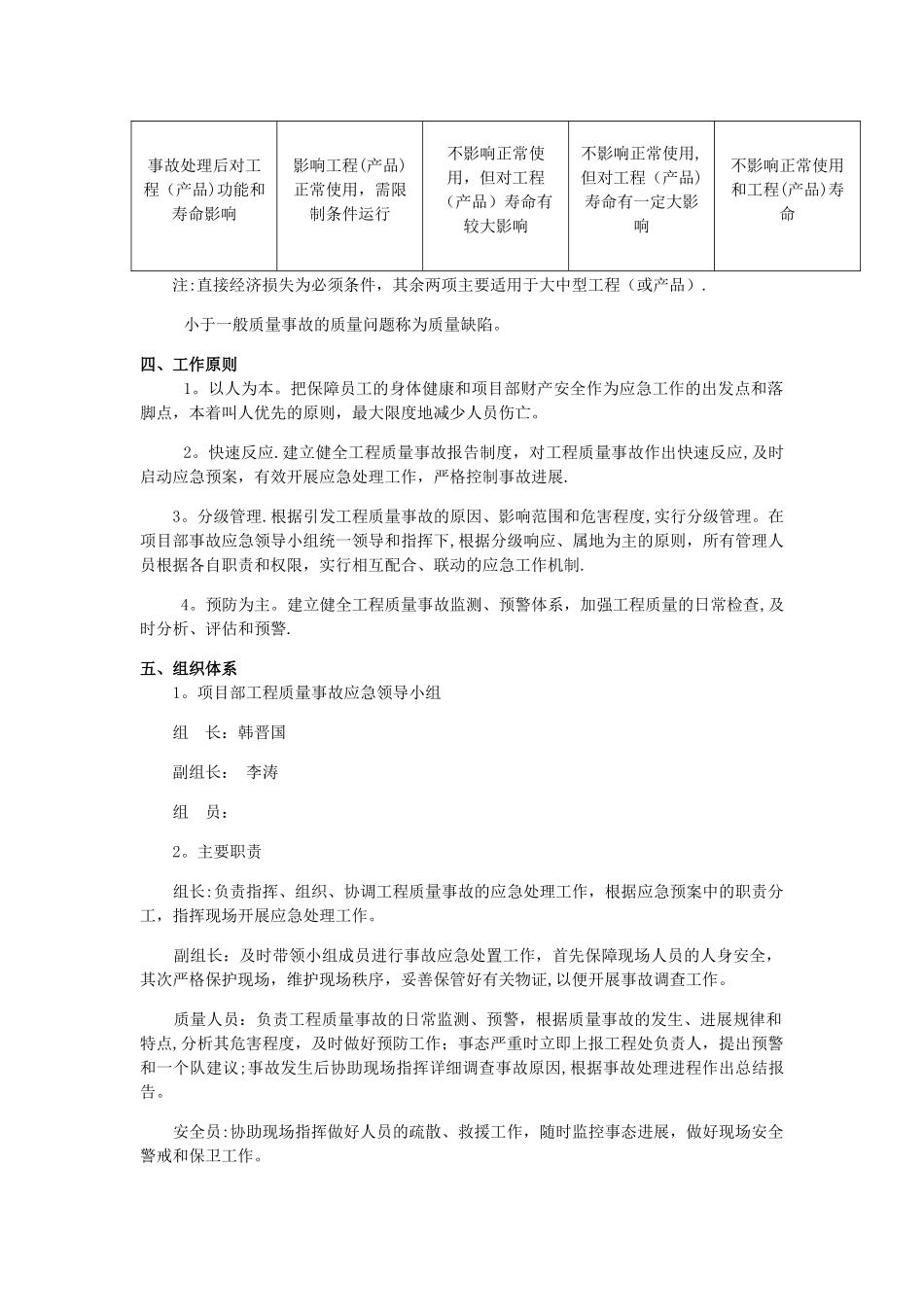 工程质量事故应急预案_第2页