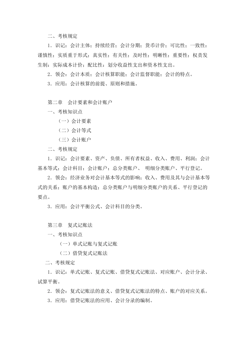 2025年会计学原理考试大纲_第2页