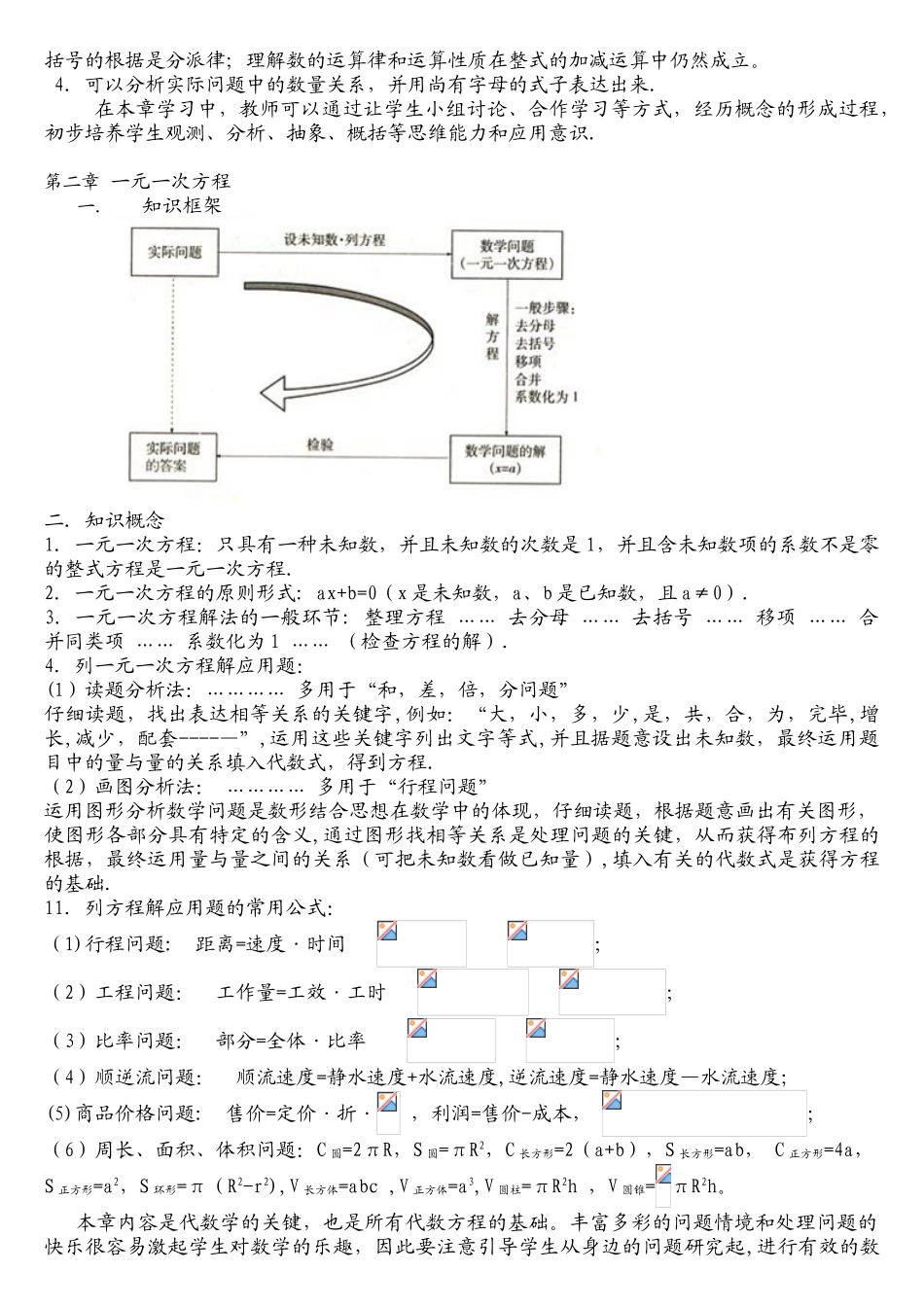 2025年人教版初中数学知识点全面归纳总结校验打印版_第3页