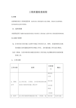 工程质量检查流程