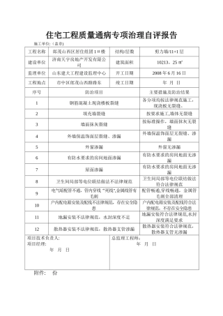 工程质量通病治理评估报告