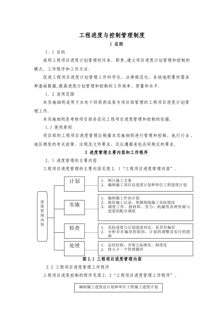 工程进度与控制管理制度_第1页