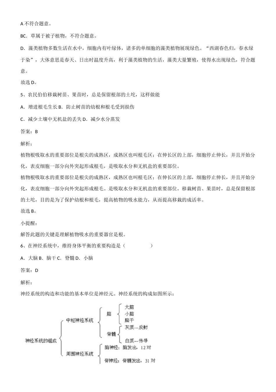 2025年初中生物中考生物必考知识点总结有此一套即可第420879期_第3页