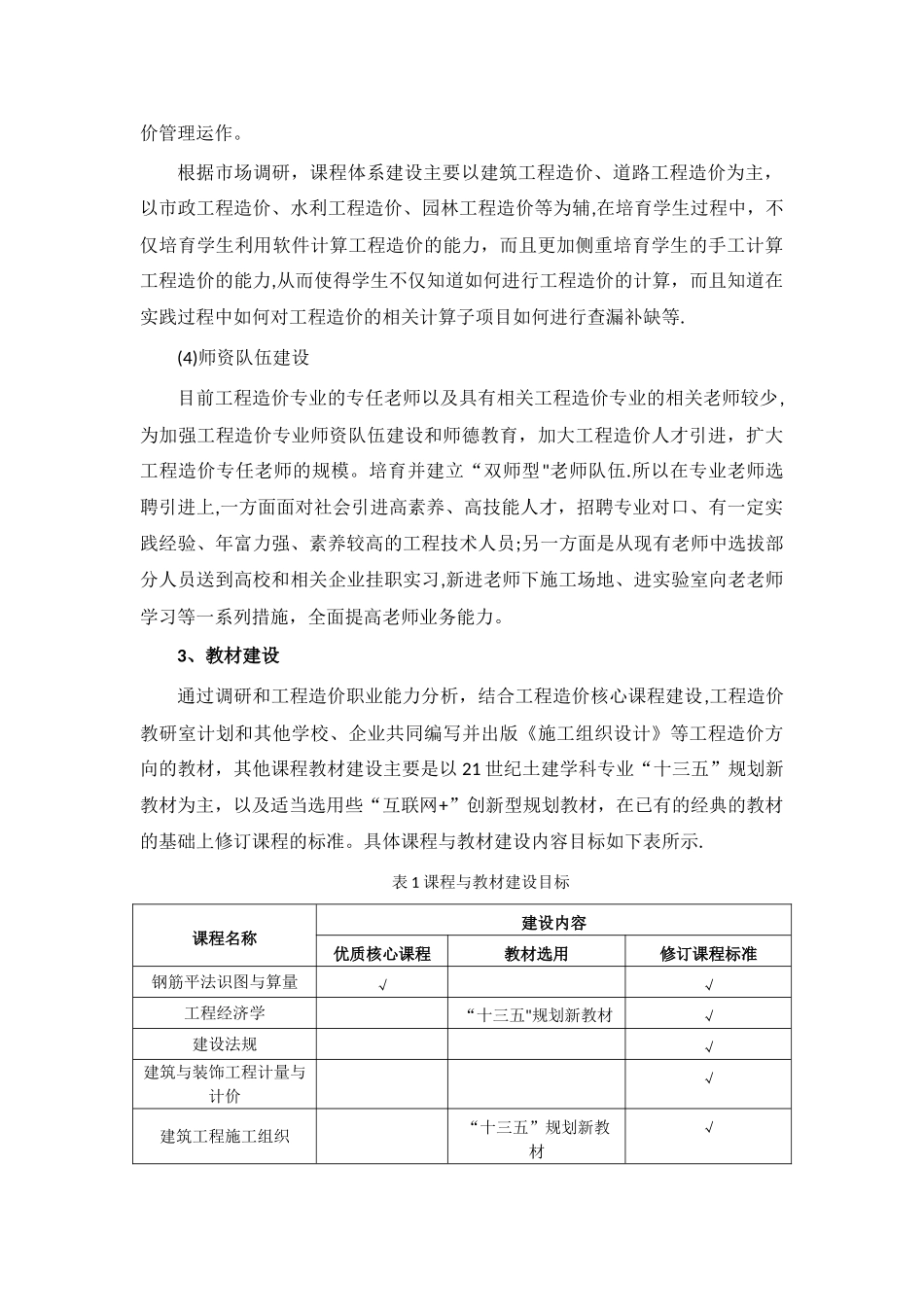工程造价专业建设规划_第3页