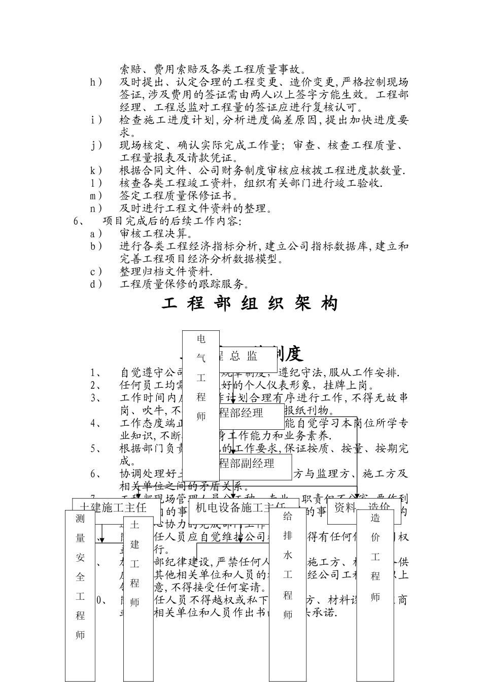 工程部工作任务及岗位责任_第2页
