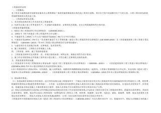 工程量清单说明