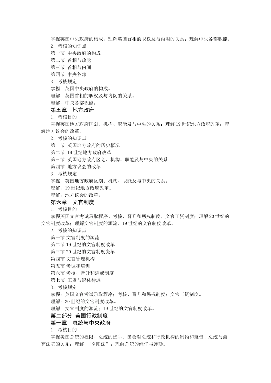 2025年西方行政制度考试大纲_第3页