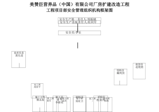 工程项目部安全管理组织机构框架图