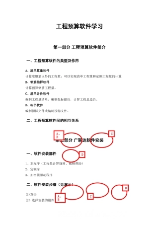 工程预算软件学习使用操作教程