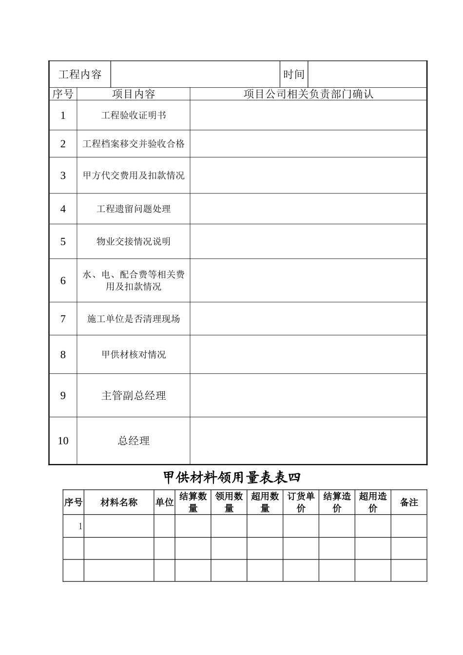 工程预结算表格_第3页