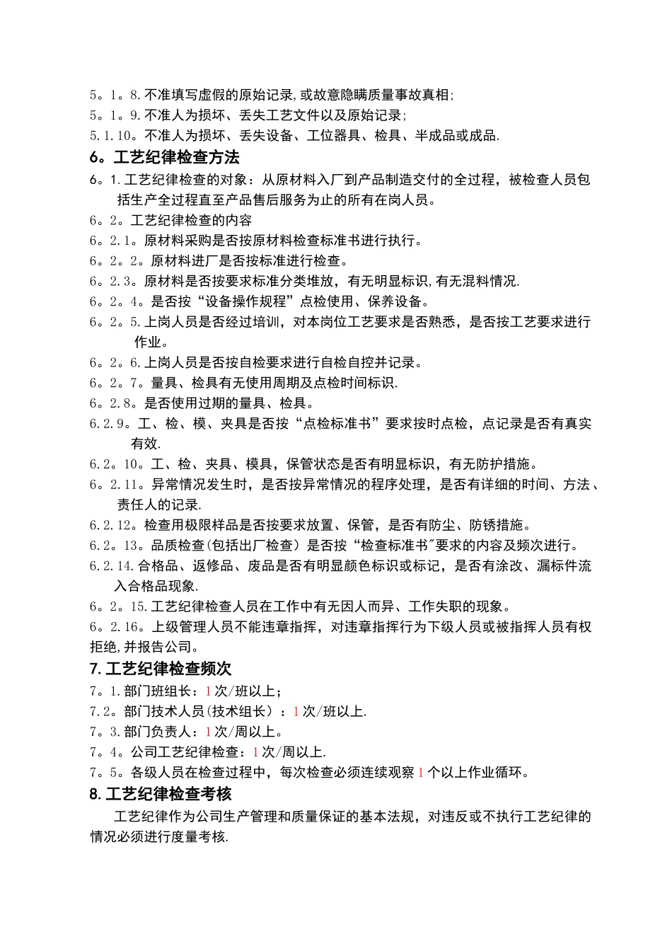 工艺纪律管理规定_第2页