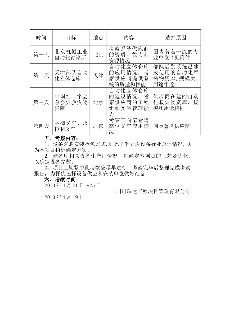 工艺设备考察方案_第2页