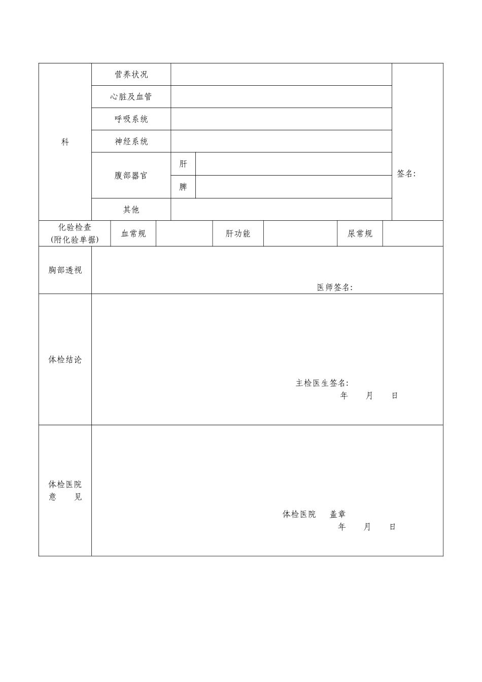 2025年广东省教师资格申请人员体格检查表_第2页