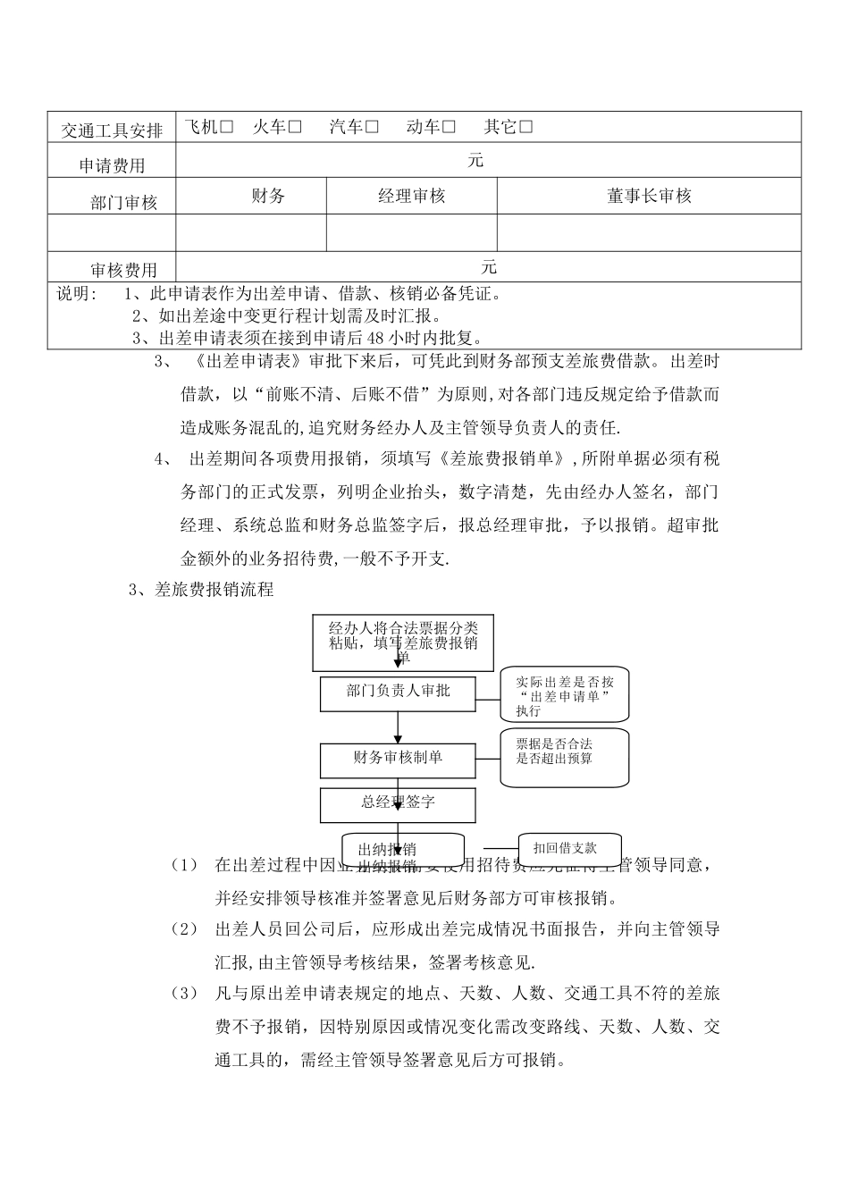 差旅费和市内交通费管理制度_第2页